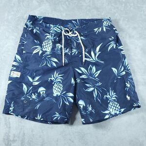 Polo Ralph Lauren Kailua Swim Shorts Large Navy Floral Pineapple Boardshorts